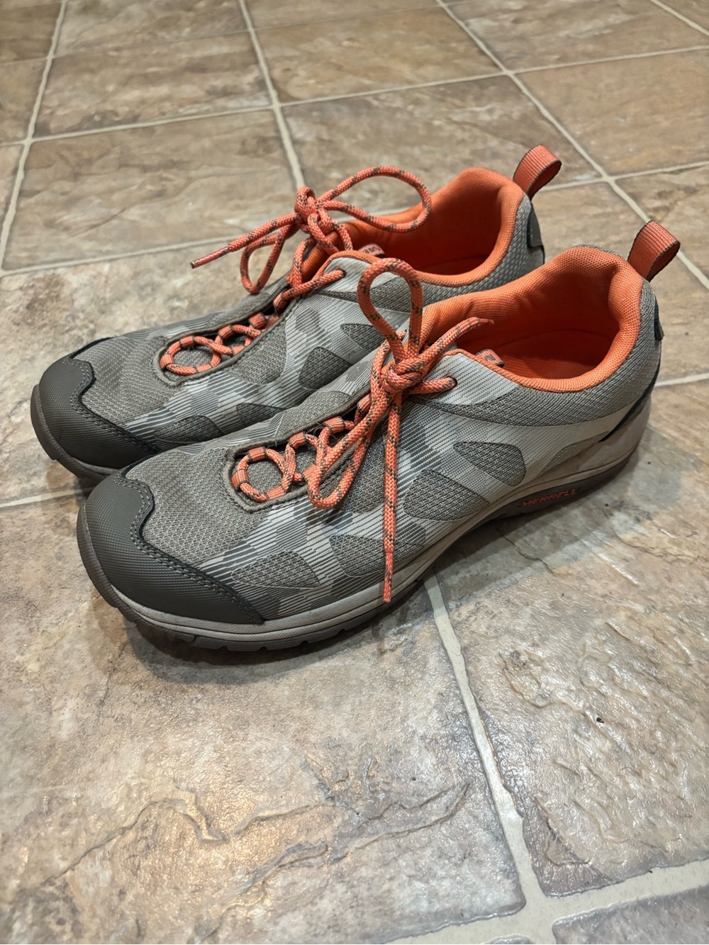 Merrell Women's Hiking Shoes 9.5 Zeolite Serge Aluminum Coral Waterproof